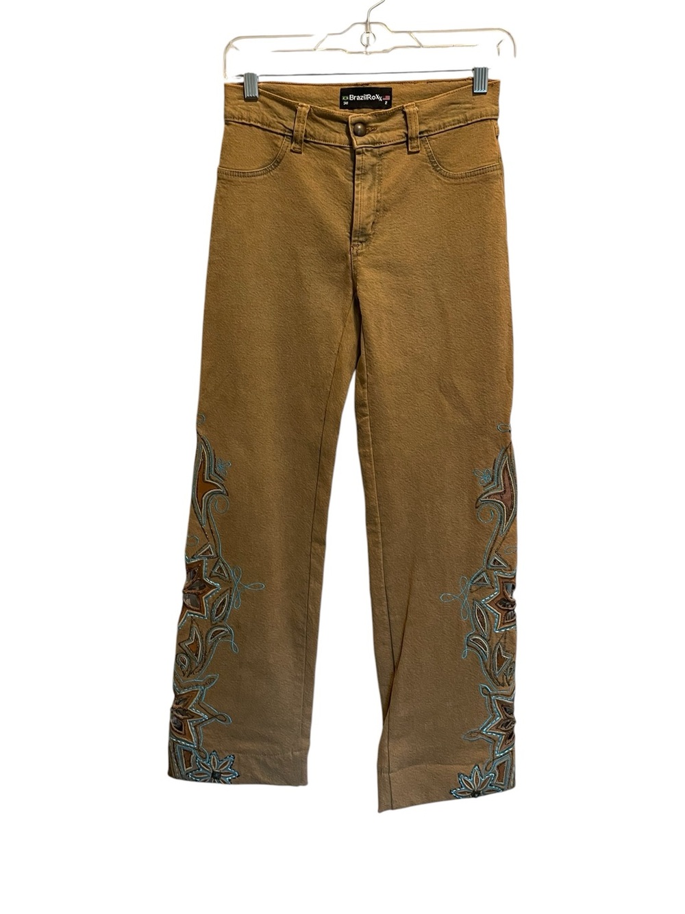 Brazilroxx size 2 embroidered pants